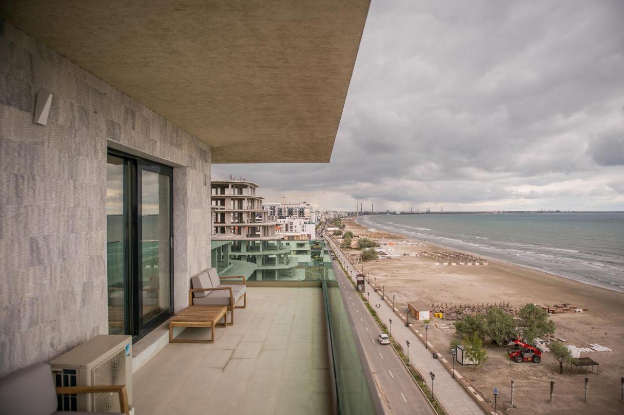 Luxury Promenada Apartment - Frontal Beachfront Mamaia Nord Năvodari Kültér fotó