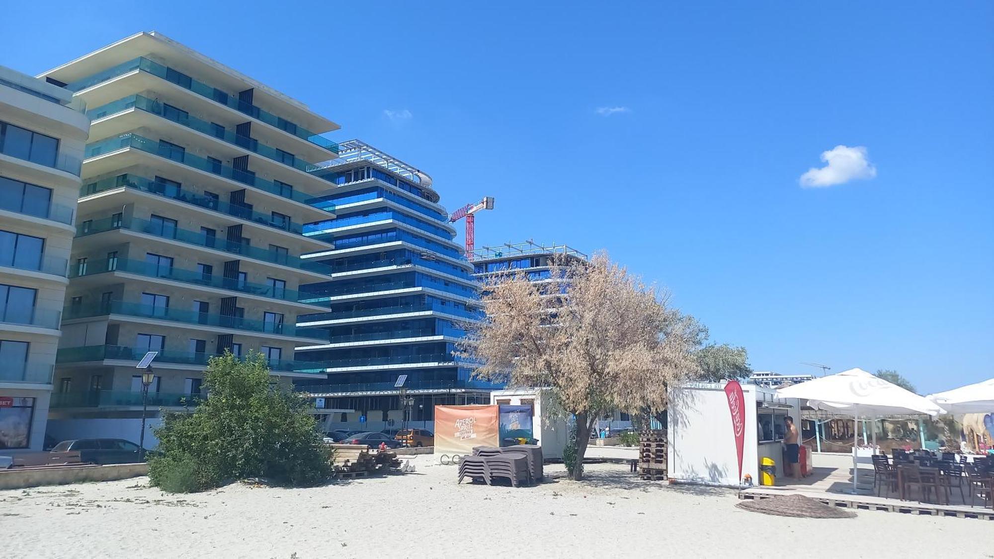 Luxury Promenada Apartment - Frontal Beachfront Mamaia Nord Năvodari Kültér fotó